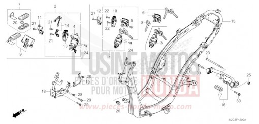 FRAME BODY NSC110P de 2023